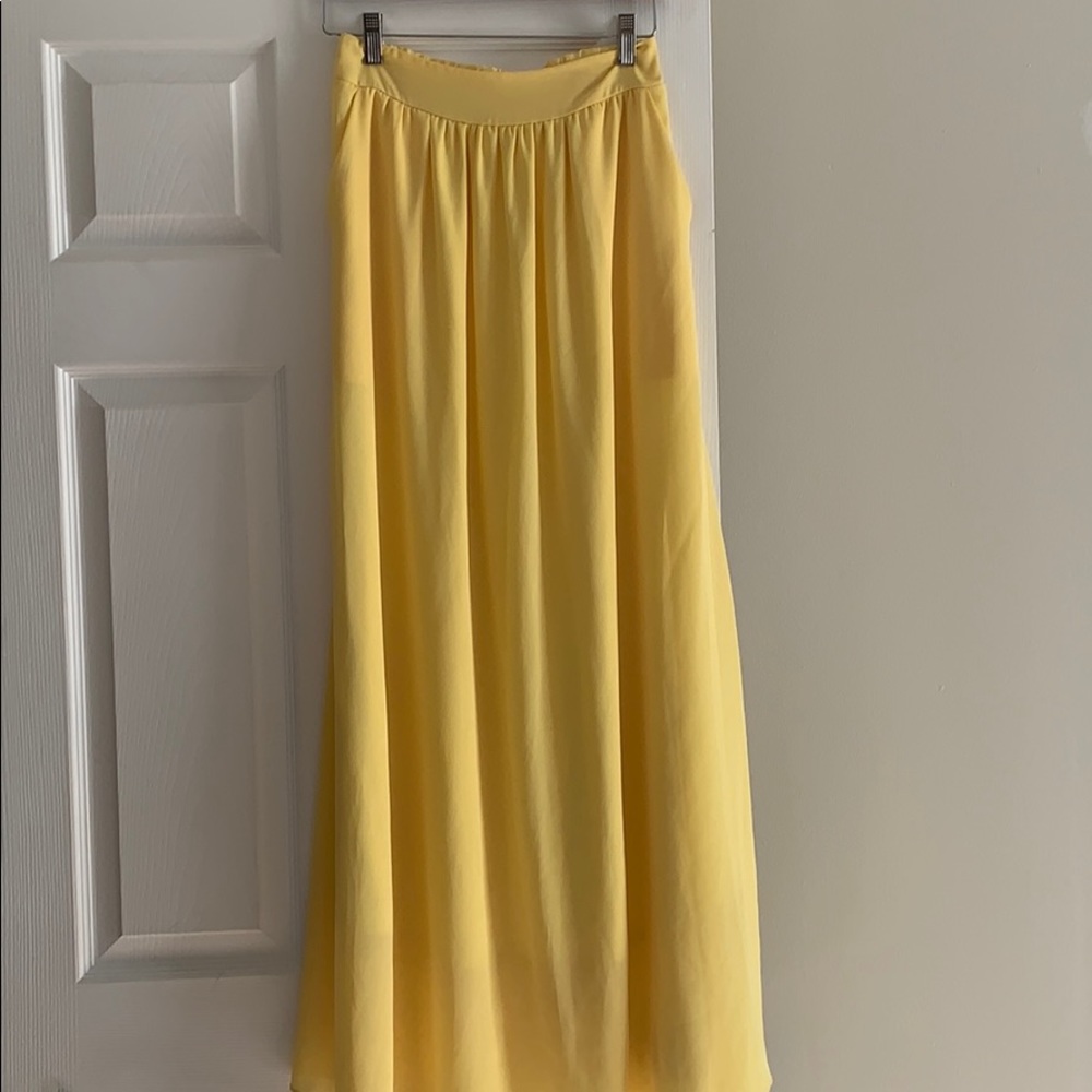 Bright Yellow Skirt